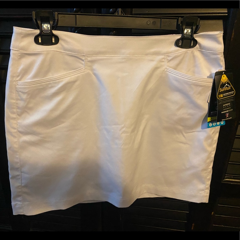 PGA Tour white golf skirt. NWT.